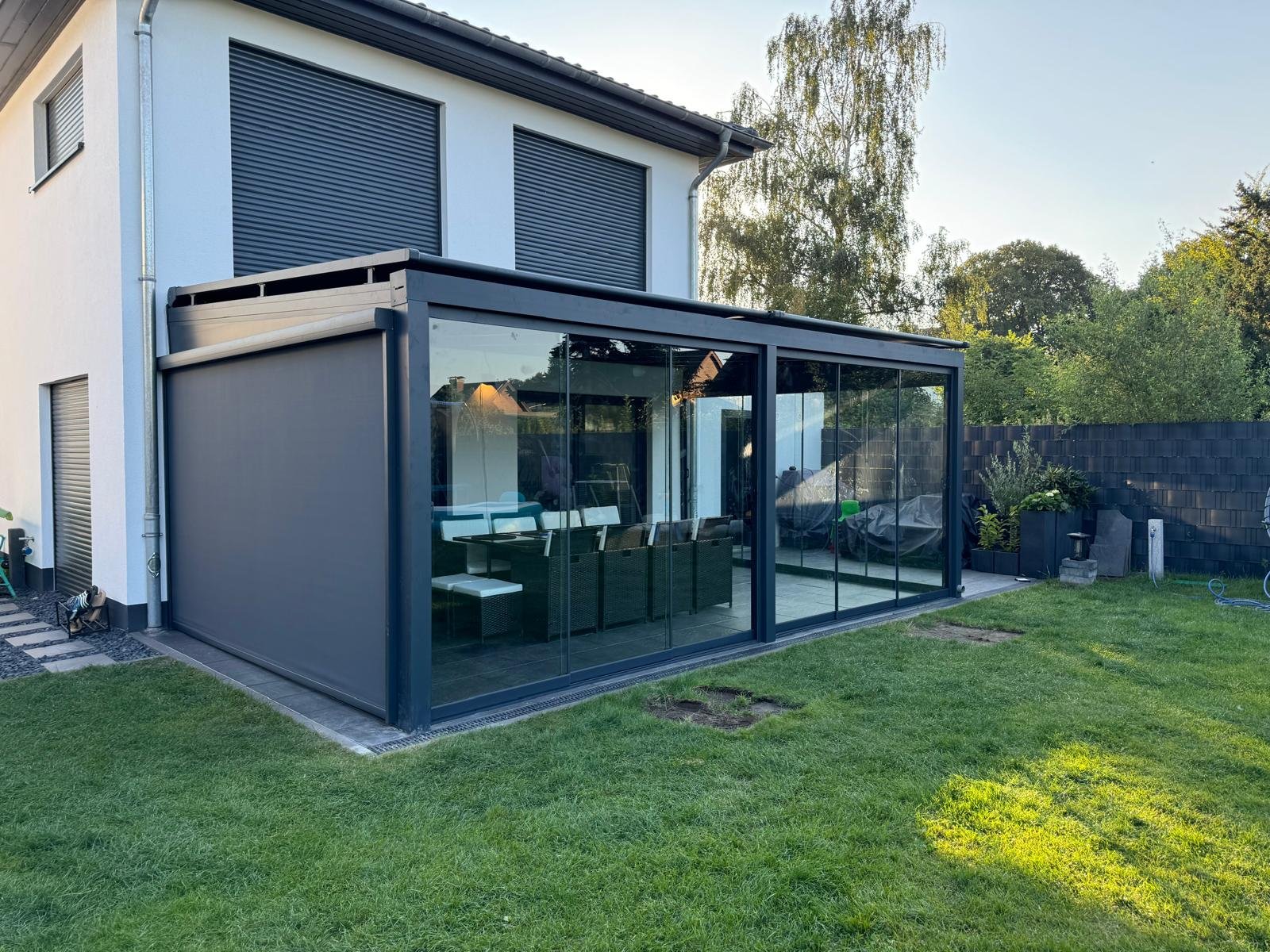 Modern verandaproject van Rhein Veranda